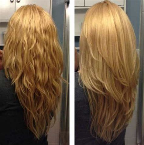 Straight layered hair with long side bangs part: Vshaped | Long curly hair, Hair styles, Curly hair styles