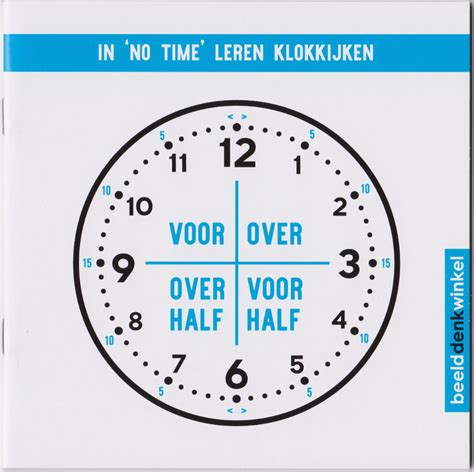 Kinderklok Handleiding Leren Klokkijken Educatieve Klok Cm Leerzame Klok Bol Com