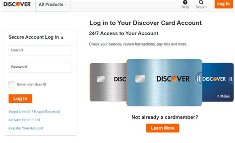 Discover Credit Card Login Now
