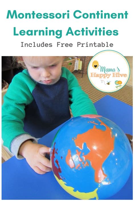 Montessori World Map And Continents T Of Curiosity Montessori