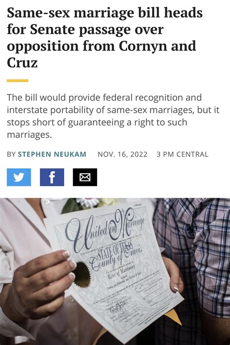 Jesse On Twitter Tedcruz Half The Christians Claiming Same Sex Marriage Is Against The