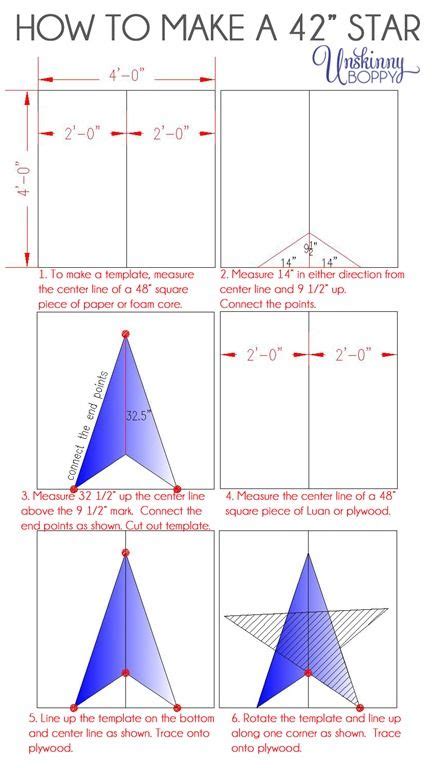 How To Make A 42 Inch Star Template Pallet Christmas Christmas