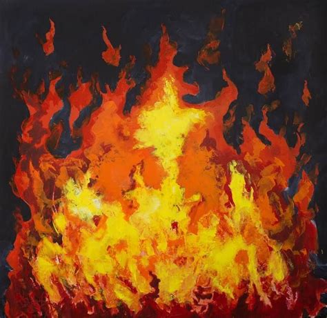 Original Abstract Painting By Kostas Korovilas Abstract Art On Canvas Fire Acrylic Painting
