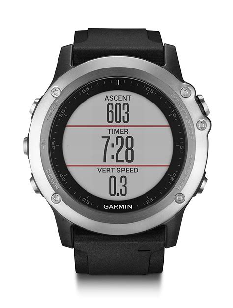 The display is not a touchscreen so all interactions are. Zegarek sportowy Garmin Fenix 3 Silver HR FOTOMEGA
