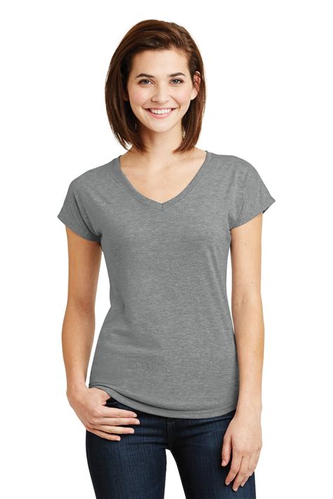 Anvil - Anvil Women's Short Sleeve Tri-Blend V-Neck T-Shirt - 6750VL 