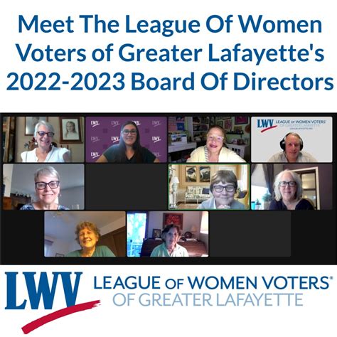 Lwv Of Greater Lafayette On Twitter Meet The 2022 2023 League Of