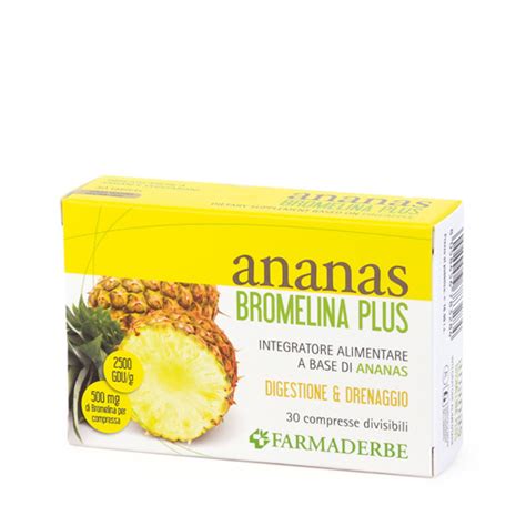 Ananas Bromelina Plus Compresse Erboristeria Lofficinale
