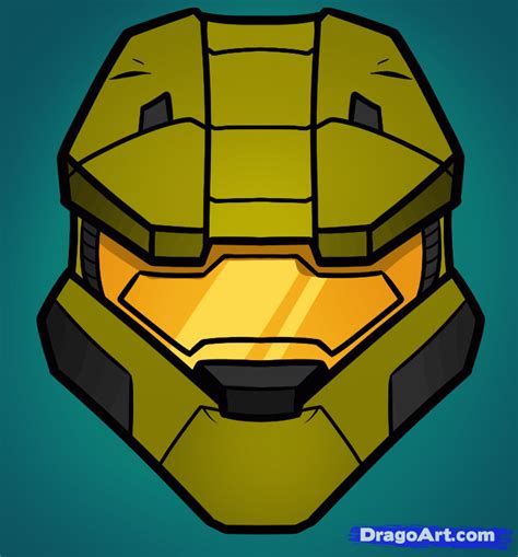 How To Draw Master Chief Easy Halo More Halo Birthday Parties Boy