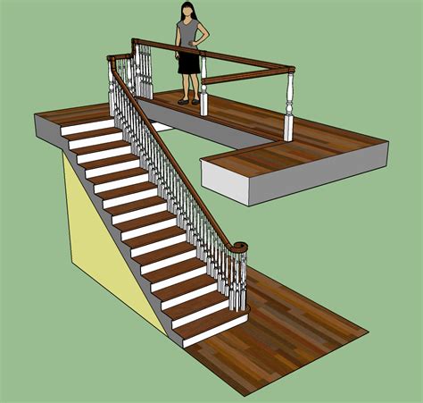 Our Stairs Final Done In Sketchup Architecture Details