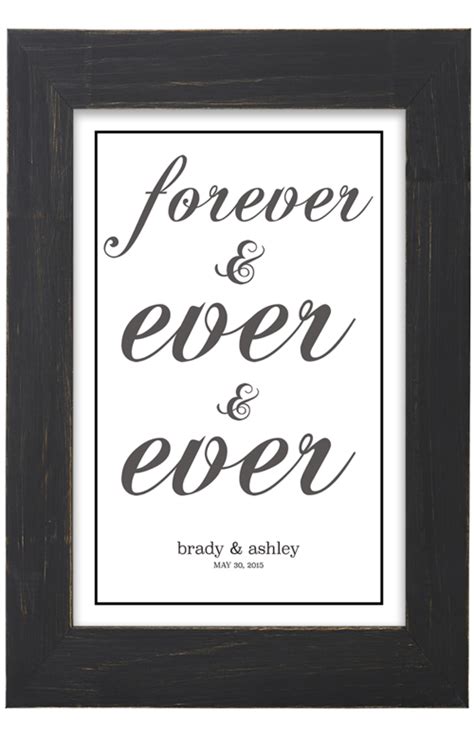 Forever Ever Ever Soft Words Personalized Art LDS Mormon Latter