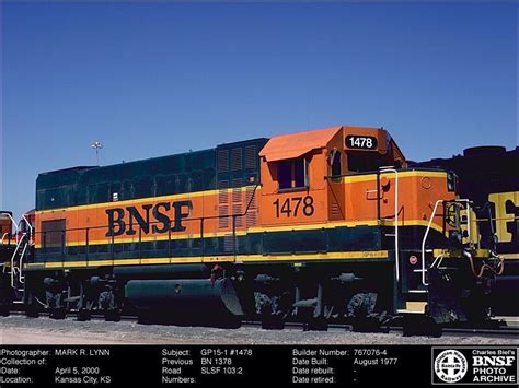 Bnsf Gp15 1 Ex Frisco And Bn Train Photography Color Photography