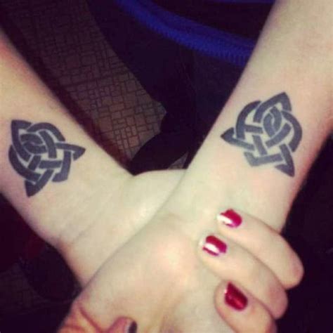 Black Celtic Knot Tattoo Irish Sister Tattoos Sister Tattoos Sister Foot Tattoos