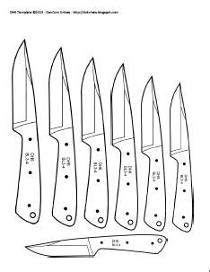 The bundle includes pdf and transparent png (300 dpi) versions of every pattern. Knife Patterns | Knife patterns, Custom knives, Knife template
