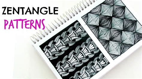 How to make an easy no sew journal | step by step tutorial | diy. How to draw // zentangle patterns// Step by Step // - YouTube