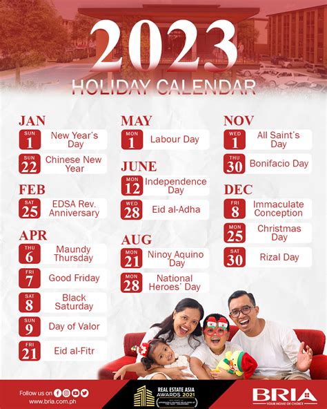 List Of 2023 Holidays You Need To Know Bria Homes