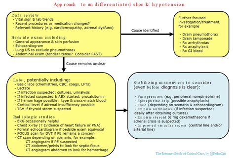 Checklist Approach To Undifferentiated Shock Hypotension Checklist