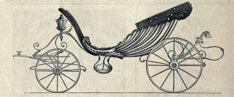 Vintage Ephemera Engraving English Carriage 1886