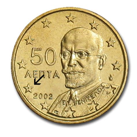 Greece 50 Cent Coin 2002 F Euro Coinstv The Online Eurocoins Catalogue