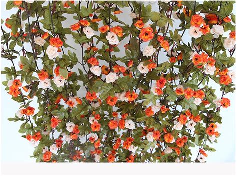 2020 230cm 91in Silk Rose Wedding Decorations Ivy Vine Artificial