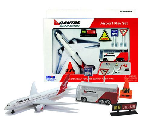 Qantas Toy Airport Playset Age 3 Rt8551