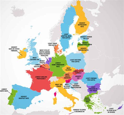 European Countries Map - Map Of The European Countries ...