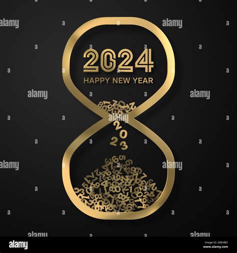 New Year Countdown 2024 Hourglass Indicates Last Seconds Of The Year