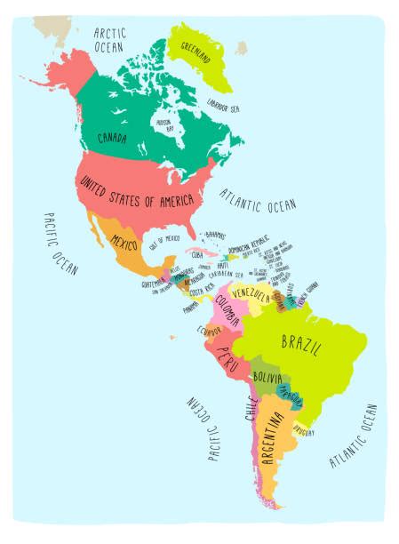 Map Of North And South America With Countries Get Latest Map Update