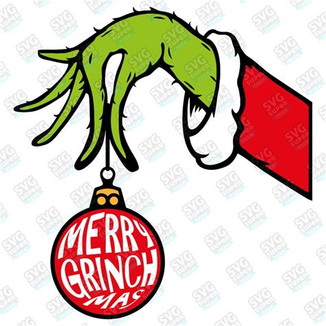 Merry Grinchmas Svg Grinch Print SVG Holiday Funny Grinch Digital