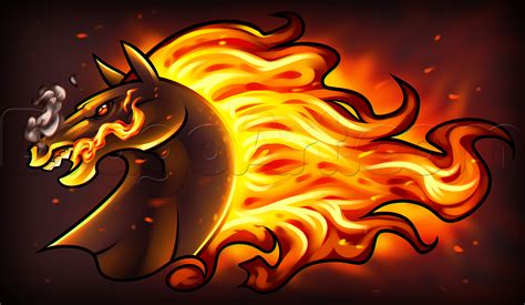 Here is finally garena free fire hack generator! Fire Horse Drawing, Step by Step, Concept Art, Fantasy ...