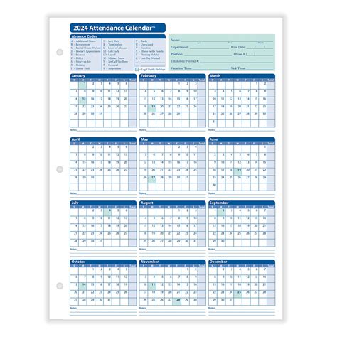 2022 Employee Attendance Calendar Printable Printable Word Searches