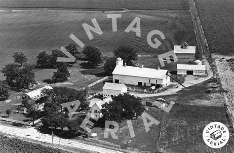 Vintage Aerial Illinois Kankakee County 1965 6 Bkn 23