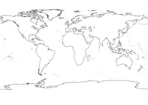 World Map Black White Outline Worldjullle