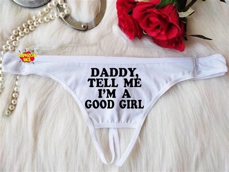 Daddys Good Girl Thong Property Of Daddy Property Of Etsy