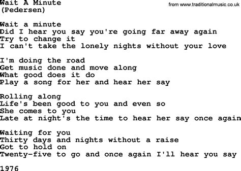 Wait A Minute By The Byrds Lyrics With Pdf