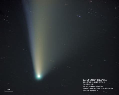 Comet C2020f3 Neowise Update Matps View Of The World