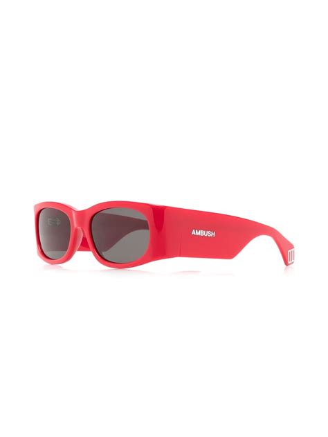 Ambush Gaea Logo Print Tinted Sunglasses Farfetch