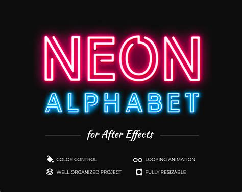 Free Neon Alphabet Neon Sign Fonts Lettering Fonts