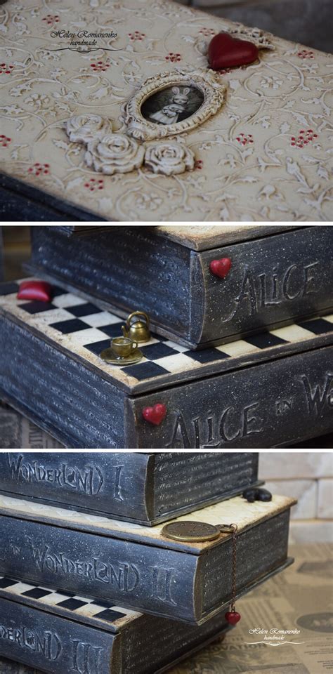 Alice In Wonderland Furniture Alice Baby Book Box Mad Hatter Etsy