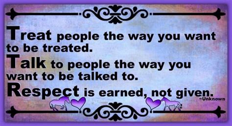 Respect is not only a feeling of admiration for someone but also regard for other people's wishes and rights. Respect Is Earned, Not Given | Respect is earned, Words of ...