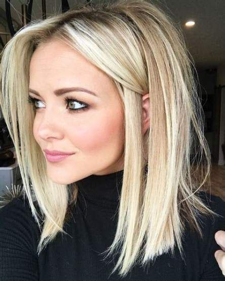 Best Haircut Blonde Straight Shoulder Length 21 Ideas Long Bob