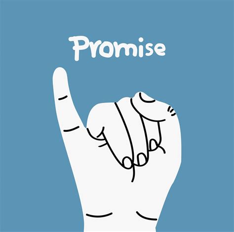 Pinky Finger Making A Hand Gesture Of Promise 1877199 Vector Art At