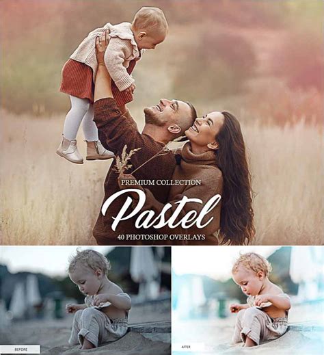 Pastel Photoshop Overlays Free Download