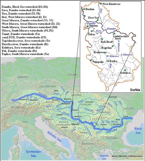 These free printable maps are super handy no matter what curriculum, country, or project you are working on. Map of the Danube River with sample locations map ...