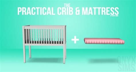 The Practical Crib And Mattress At Onyx Sims Sims 4 Updates Sims Baby