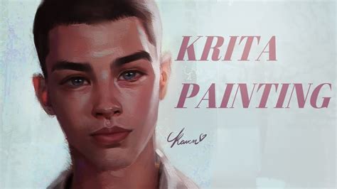 Speedpaint Portrait Process In Krita Youtube