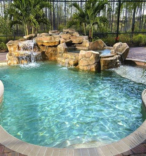 32 Awesome Small Swimming Pool Designs With Waterfall Page 2 Of 34