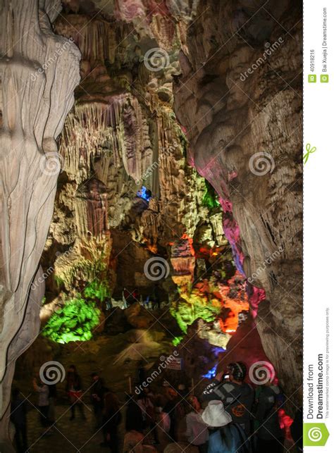 Hang Sung Sot Cave In Ha Long Bayvietnam Editorial Photo Image Of