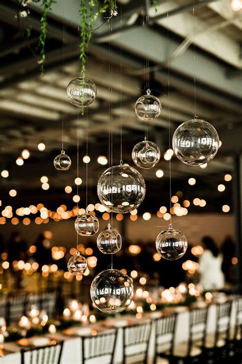Hanging Glass Bubbles Wedding Decor Photo Viktoriya Chuprov