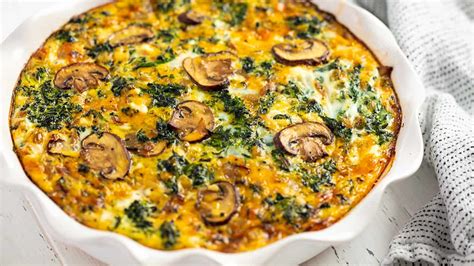 Best Ever Crustless Spinach Mushroom Quiche How To Make Perfect Recipes