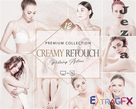 Creamy Retouch Photoshop Actions Cream Bright Acr Preset Nude Ps My